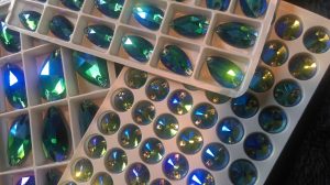 Designs by Dinah - Rhinestones - Blue Green