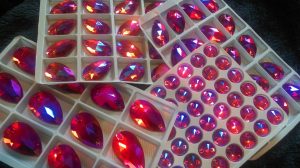 Designs by Dinah - Rhinestones - Red Purple